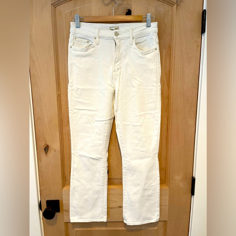 Mother Jeans 28 Insider Crop in Whipping the Cream